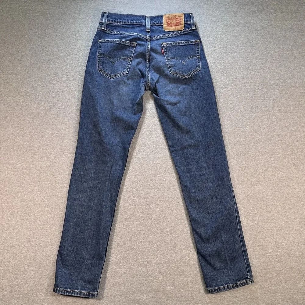 Levis 511 Jeans‎ Mens 29X32 Blue Slim Straight Dark Faded American Denim